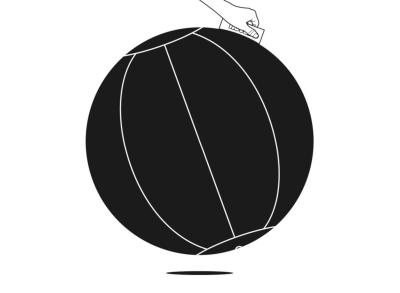 Novus PILA ergonomischer Sitzball mit Labelgriff