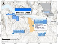 Abbildung 1: Lage von Brussels Creek und Nähe zur Mine New Afton