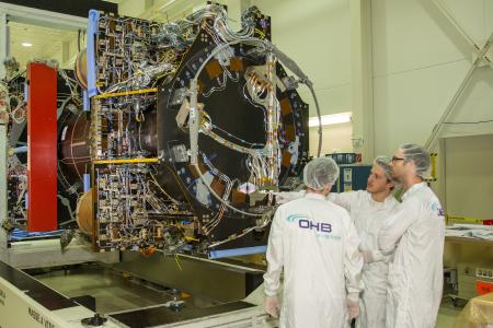 OHB team at harness check (© OHB System AG)