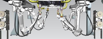 Simulation einer Anlage zum Stopfen setzen. Quelle: ASIS GmbH