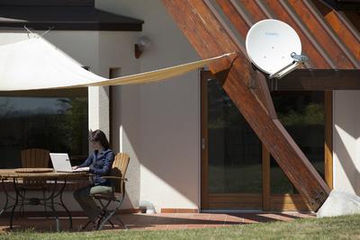 Tooway installed antenna front