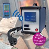 The newly developed AFRISO STM 225 dust measuring instrument is used to measure particulate matter emissions of solid-fuel combustion systems. In conjunction with the MULTILYZER NG flue gas analyser, it is a high-end measuring system for all measuring tasks at solid fuel, oil fired and gas fired systems