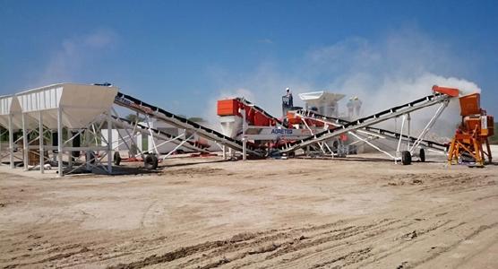 Produktionsanlage auf Ana Sofia; Foto: Centurion Minerals