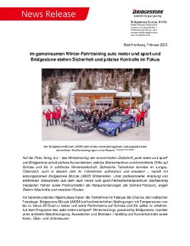 Im gemeinsamen Winter-Fahrtraining auto motor und sport und Bridgestone stehen Sicherheit und pr.pdf