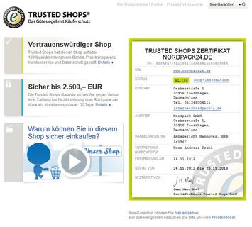 Nordpack Zertifikat