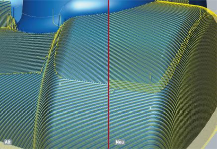 Optimale Oberflächen in Übergangsbereichen mit der Funktion "Sanftes Überlappen", Bildquelle: OPEN MIND