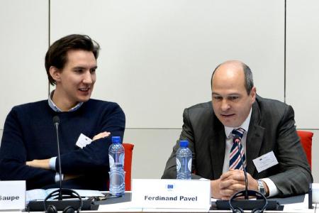 Jan Christian Saupe diskutierte bei der EURIPIDIS rege mit