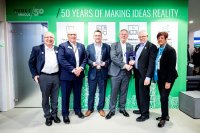 Avnet Abaucs and Bourns team with the Award at Electronica 2022