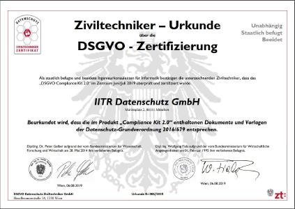 Datenschutz-Management-System: Zertifizierung Compliance-Kit 2.0
