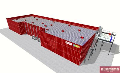 3D-Visualisierungen der fertigen AutoStore Anlagen der Phönix GmbH