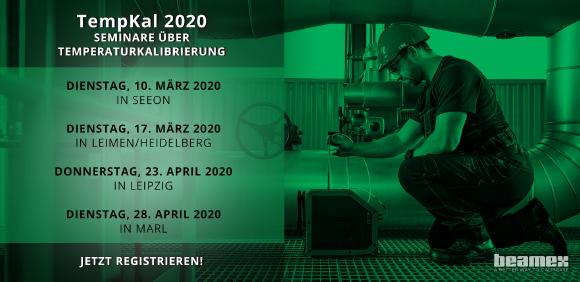 Beamex TempKal Seminare zum Thema Temperaturkalibrierung in Seeon, Leimen/Heidelberg, Leipzig und Marl