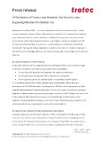 Press release UV-resistant laser materials