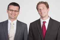 Dr. Günther Lermann (Senior Sales Manager Scientific) and Dr. Martin Ruge (Sales Manager Ultrafast Laser)