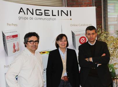 From left to right: Philippe Dubois, manager of the Angelini Group’s northern division; Marie-Paule Flory, Marketing Communication Manager France, Kodak; Diego Jannelli, manager of the Angelini Group’s Monaco production site