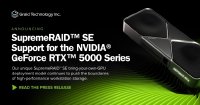 Graid Technology unterstützt mit SupremeRAID™ SE die GeForce RTX™ 5000-Serie der NVIDIA®-Grafikprozessoren