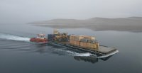 Anlieferung von Material für die Exploration auf das Storm-Projekt in Nunavut