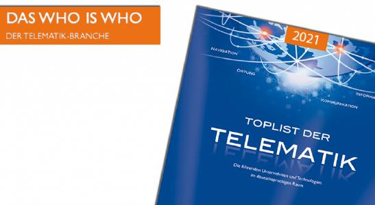 Die neue Ausgabe des Fachbuchs „TOPLIST der Telematik“ erschient im Frühjahr 2021.