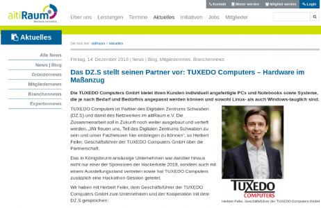 Interview mit Herbert Feiler von TUXEDO Computers