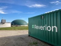 In den grünen Containern von Reverion wird Elektrizität in Speichergas umgewandelt – und umgekehrt.