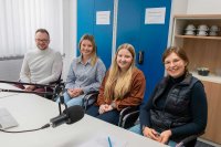 v.l.n.r.: Tobias Engelberg, Alina Iwich, Alexa Häger, Raffaela Mikulla