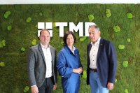 Tobias Kern (TMP Geschäftsführer), Colette Boos-John (Ministerin Thüringen), Bernhard Helbing (TMP Beiratsvorsitzender)