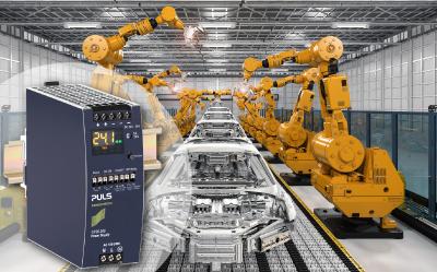 Das Hutschienen-Netzteil CP20.248 ist ideal für den Einsatz in der Automobilfertigung.