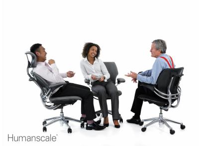 Humanscale Bürostuhl Leder Freedom Headrest