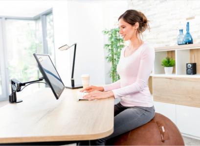 Novus PILA Sitzball - Anwendung Home Office