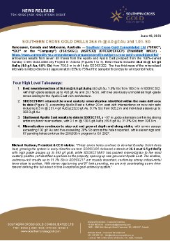 100626_EN_SXGC_SOUTHERN CROSS GOLD DRILLS 36.6 m @ 4.0 gt Au and 1.0% Sb.pdf
