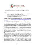 [PDF] Pressemitteilung: Canada Nickel erzielt weiterhin hervorragende Bohrergebnisse bei Reid