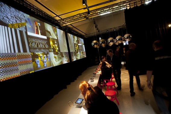 Christie HD10K-M projector broadcasts Milan Design Week trends from PlayBook.JPG