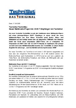TechniMax - Neuer Multimedia-Player inkl. DVB-T Empfänger von TechniSat_17.04.2008.pdf