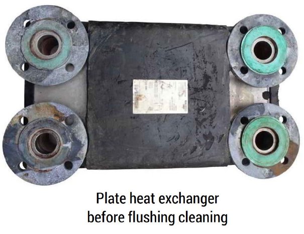 FluidMaster - plate heat exchanger before flushing cleaning.JPG