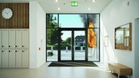 Schüco FireStop ADS 90 FR 90-CE has been specially developed for areas that are subject to heavy use, such as schools and kindergartens. / Picture credits: Schüco International KG