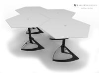 Honeycomb Dlite - Höhenverstellbarer Steh-Sitz-Tisch für eine variable Arbeitshaltung