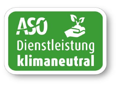 Klimaneutrale Dienstleistungen ab sofort bei der ASO