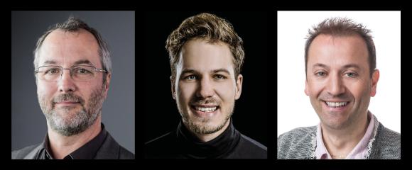 Martin Platzer (GF Zugkraft), Josef Maier (GF Peakmedia), Andreas Lanner (GF Lanmedia)