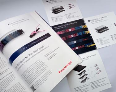 Anzeige und Folder – beide inkl. 3D-Renderings der Gehäusesysteme