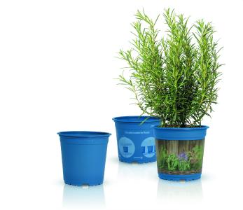 Initiative PÖPPELMANN blue® für einen geschlossenen Materialkreislauf: Komplett recycelbare Pflanztöpfe von Pöppelmann TEKU®