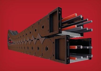 Mit der UA1995 präsentiert TSUBAKI KABELSCHLEPP einen beliebten Allrounder mit einem Plus an Bauraum– ideal für den Einsatz im Maschinenbau, Werkzeugmaschinenbau oder bei Portalen und Achsen.
