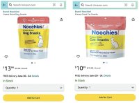 Noochies!-Leckerbissen für Heimtiere sind jetzt für 230 Millionen Amazon-Kunden in den USA erhältlich