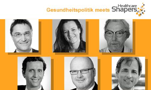 Sechs Experten der Healthcare Shapers beim gesundheitspolitsichen Round Table in Berlin
