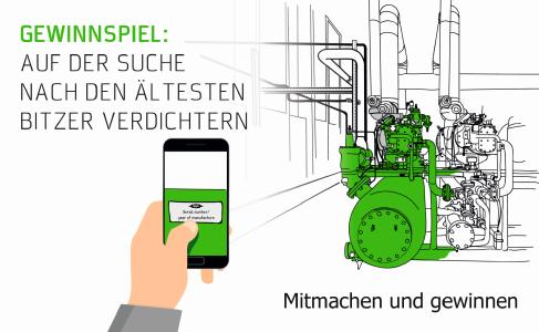 Noch bis Mitte März ist BITZER auf der Suche nach den ältesten im Betrieb befindlichen Hubkolben- und Schraubenverdichtern