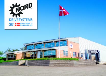 Seit 30 Jahren versorgt NORD-Gear Danmark, hier zu sehen die Niederlassung in Tinglev, den dänischen Markt bis nach Grönland