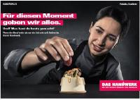 Das Motiv mit Konditormeisterin Rebecca Omorac wird die nächsten Wochen bundesweit im öffentlichen Raum häufig zu sehen sein