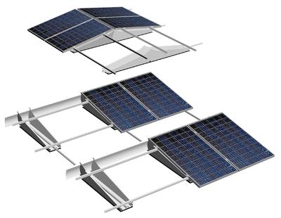 Einfache und schnelle Montage großer Solarstromanlagen mit dem Montagesystem TRIC F pro