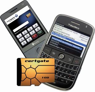 BlackBerry mit hbc und certgate SmartCard microSD