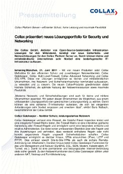 Pressemitteilung - Collax präsentiert neues Lösungportfolio für Security und Networking.pdf