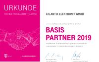 Atlantik Elektronik als Telekom Basis Partner 2019 ausgezeichnet