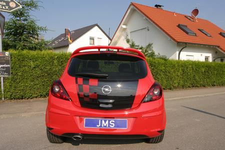 Corsa D Tuning Styling With New Roof Spoiler From Jms Racelook Jms Fahrzeugteile Gmbh Press Release Pressebox